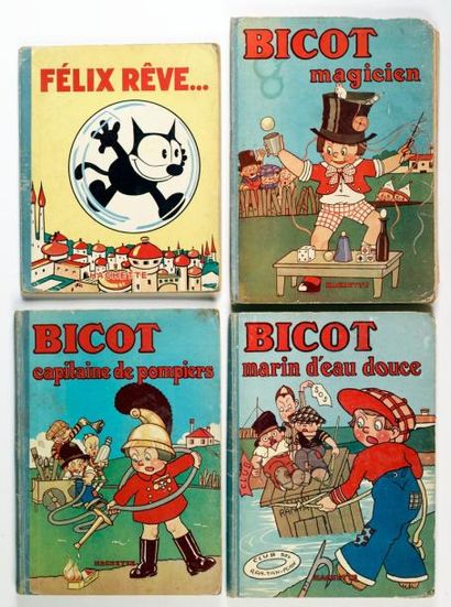 BICOT Ensemble de 3 volumes de Bicot (magicien, marin d'eau douce et capitaine des...