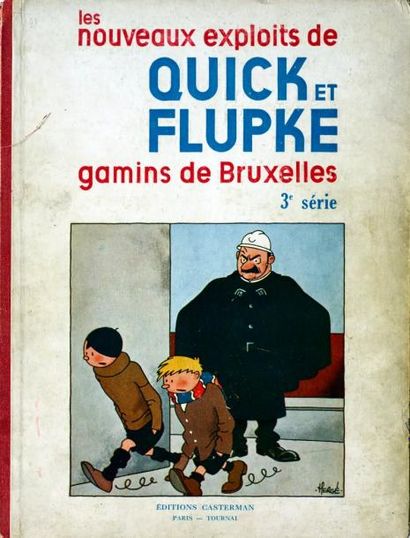 HERGÉ Quick et Flupke 3ème série, 4ème plat P6 (1936) Album en bon état général,...