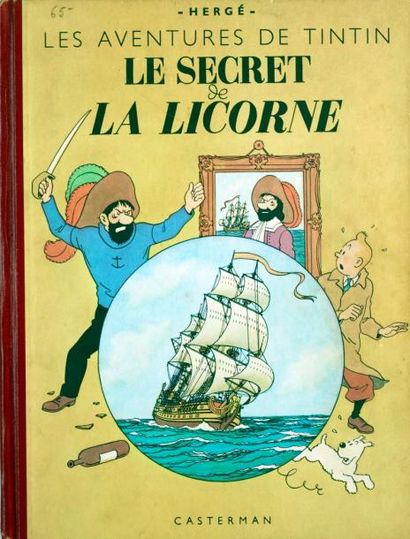 HERGÉ Tintin Le secret de la licorne 4ème plat B3 Très bon état