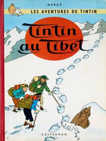 HERGÉ Tintin Tintin au Tibet Edition originale belge (4ème plat B29) Superbe exemplaire...