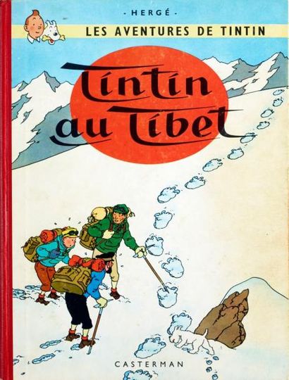 HERGÉ Tintin Tintin au Tibet Edition originale 4ème plat B29 Très bon état