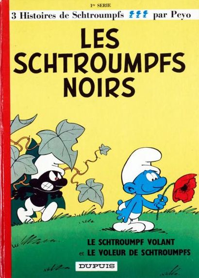 PEYO Les Schtroumpfs Les schtroumpfs noirs Edition de 1967 Bel état (extrémités du...