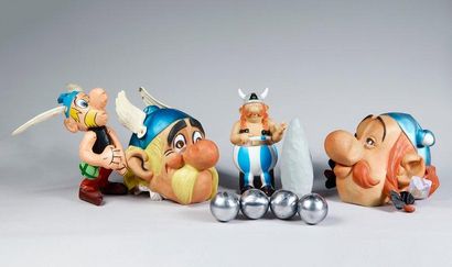 UDERZO Astérix 4 boules de pétanque de marque Obut représentant Astérix, Obélix et...