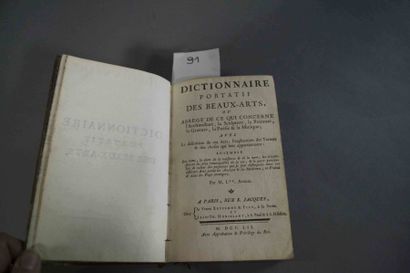 null ANONYME - [LACOMBE] Jacques

Dictionnaire portatif des Beaux-Arts, ou Abrégé...