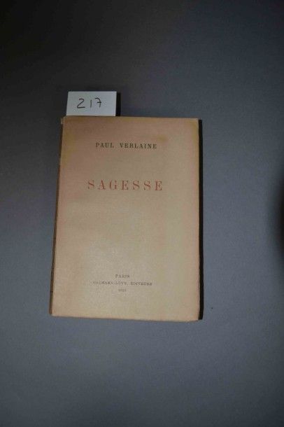 null VERLAINE (Paul)

Sagesse. 1 vol. br. Paris Calmann-Lévy 1923.