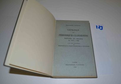 null [ANONYME] 

Catalogue des périodiques clandestins diffusés en France de 1939...