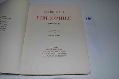 null [ANONYME] 

 Livre d'Or du Bibliophile. Troisième année 1928-1929. 1 vol. in-folio...