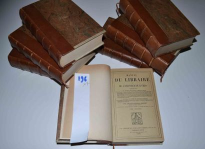 null BRUNET (J.-Ch.) 

Manuel du Libraire et de l'amateur de livres. 6 vol. & 1 supplément...