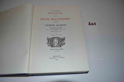null FESCH (Paul) 

Bibliographie de la Franc-Maçonnerie et des Sociétés Secrètes....