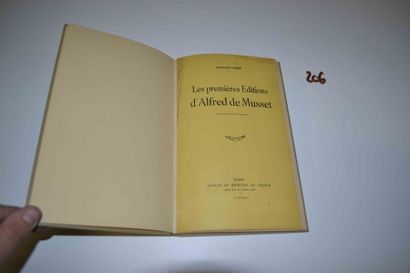 null LODS (Armand) 

 Les premières éditions d'Alfred de Musset. 1 plaqu. In-8 reliée...