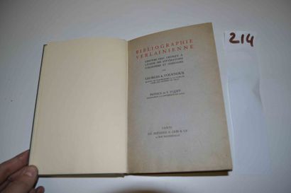 null TOURNOUX (Georges A.)

Bibliographie Verlainienne. 1 vol. in-8 relié toile....