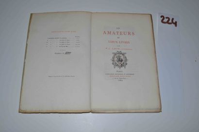 null JACOB 

Les amateurs de vieux livres. 1 vol. br. Paris Rouveyre 1880.