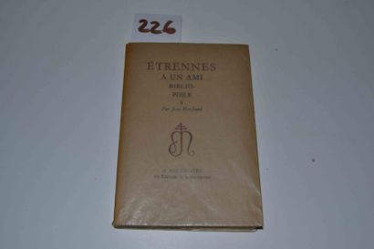 null MARCHAND (Jean) 

Etrennes à un ami bibliophile. 1 vol. br. La Baconnière 1954....