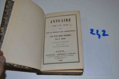 null [ARAGO] 

Annuaire pour l'an 1850. 1 vol. in-12 relié _ chagrin. Paris Bachelier...