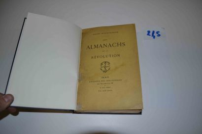 null WELSCHINGER (Henri) 

Les almanachs de la Révolution. 1 vol. in-8 relié toile....