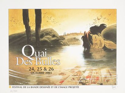 FRANK PE Zoo Offset reprenant l'affiche du festival Quai des Bulles de Saint Malo...