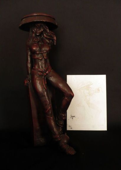 CROMWELL Anita Bomba Statuette en résine éditée en 1999 par Captain Legend, numérotée...
