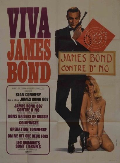 null GOLDFINGER

Viva James Bond

Affiche française illustrée par Yves Thos, 1972

160...