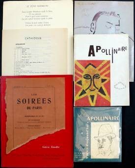 null Quatre ouvrages de Guillaume Appolinaire: - Apollinaire par André Billy, ed....