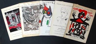 null Cinq catalogues de la librairie - Galerie Les Mains Libres (1974-1975) Catalogues...