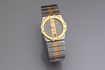 null CHOPARD. Bracelet-montre d’homme en acier et or CHOPARD, modèle « St Mortiz...