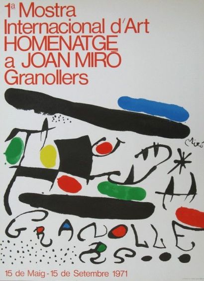 Joan Miro Joan MIRÓ

Affiche exposition Hommage à Joan MIRÓ

Dimensions : 76 X 55... Gazette Drouot