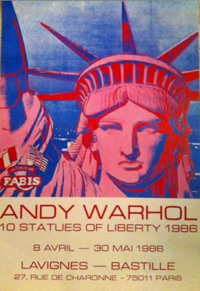 ANDY WARHOL Andy WARHOL

"110 Statues de la liberté" 1986

Affiche de l'exposition...