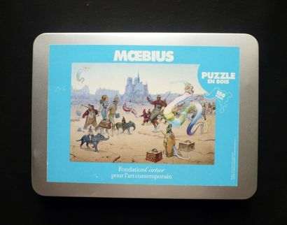 MOEBIUS Rare puzzle dans un emboitage métal diffusé par la fondation Cartier lors...