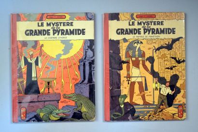 JACOBS Blake et Mortimer Les volumes 1 et 2 du mystère de la grande pyramide en réédition...