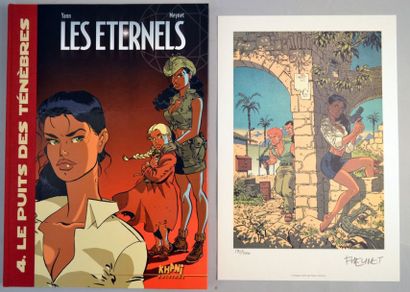 MEYNET Les Eternels Tirage de tête de l'album Le puits des ténébres, édité par Khani...