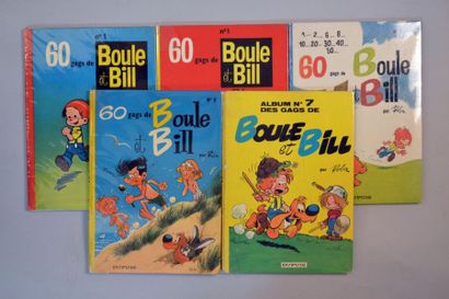 ROBA Boule et Bill 4 volumes en édition originale 3, 4, 5 et 7 (états moyens) On...