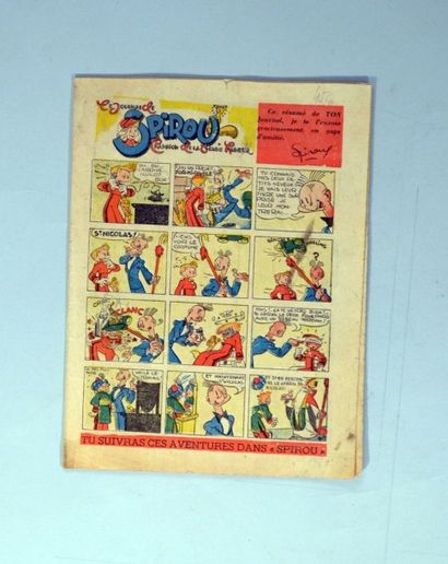 null SPIROU Rare numéro 0 promotionnel du journal de Spirou du 14 novembre 1946....