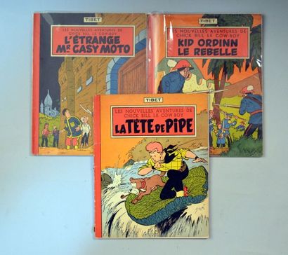 TIBET Chick Bill Les volumes 4 à 6 en édition originale belge Bel état avec nombreux...