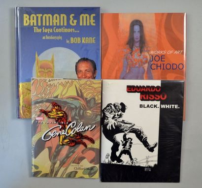 USA Ensemble de 4 ouvrages comprenant Bob Kane Batman and Me, Risso Black White,...
