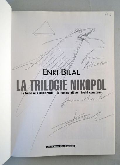 BILAL ENKI Dédicace à la mine de plomb dans l'intégrale de la Trilogie Nikopol éditée...