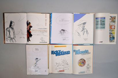 null DEDICACES 6 volumes comportant des dessins par Juillard (les 7 vies de l'épervier...