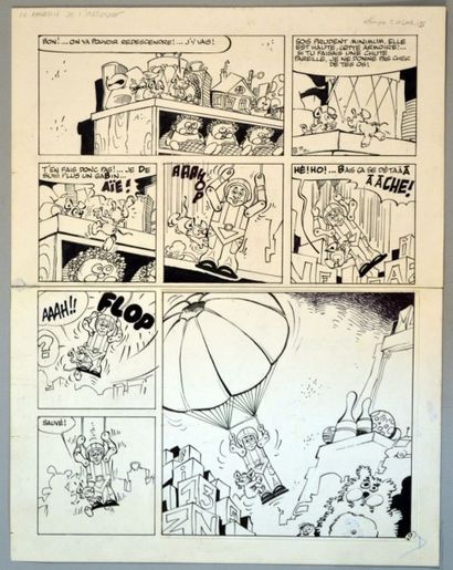 DUPA Chlorophylle Planche 9 du récit Le magasin de l'aventure publié dans Tintin...