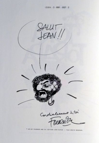 FOURNIER Jean Claude L'album Spirou et Fantasio tome 23 en réédition comportant une...