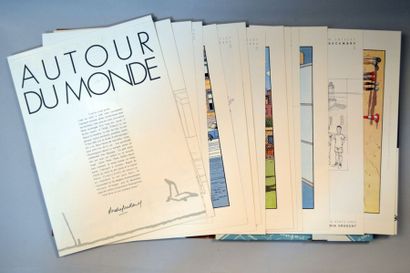 JUILLARD Portfolio Autour du monde, Editions Le pythagore, numéroté et signé à 747...