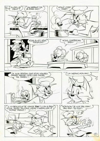 GEN CLO TOM ET JERRY Planche 7 du récit Un fameux repas publié dans Tom et Jerry...
