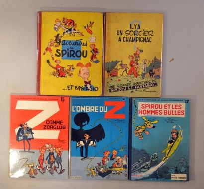 FRANQUIN Spirou et Fantasio 5 volumes de la série comprenant tome 1 en réédition...