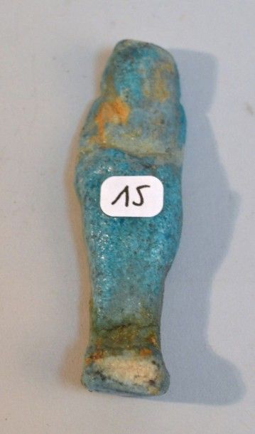 EGYPTE Oushebti anépigraphe. Fritte.Basse Epoque.H:8cm