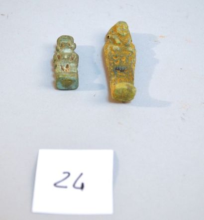 EGYPTE Amulettes égypto-phéniciennes.XXVIè dynastie à postérieur.