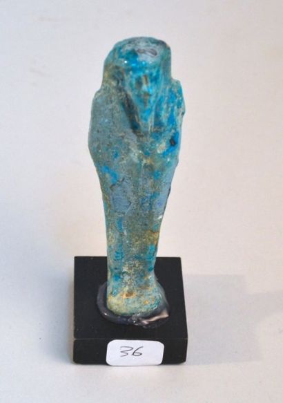EGYPTE Oushebti.Fritte.Epoque ptolémaïque.332-33 av J.C. H:5 cm.