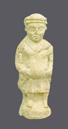 EGYPTE Enfant écolier.Terre cuite.Epoque romaine.Iers s ap J.C.Alexandrie.H: 10 cm....