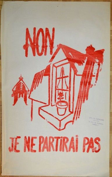 null Atelier Populaire du REL

"Non je ne partirai pas"

Affiche de Mai 68

92x58...