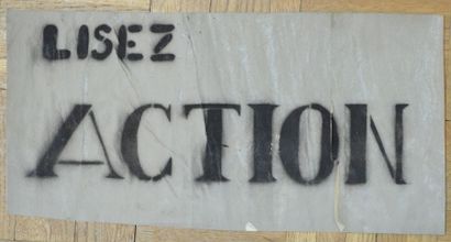 null Anonyme

"Lisez Action"

Affiche de Mai 68

17x35 cm

Collage, peinture aér...