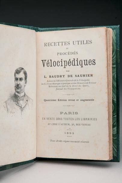 null 1893. Livre: «Recettes utiles et procédés vélocipédiques» par Louis Baudry de...