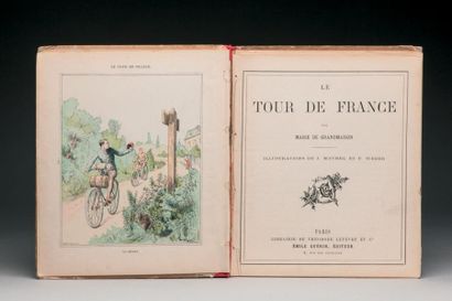 null 1898. Livre pour enfants. «Le Tour de France» de Marie de Grandmaison, illustré...