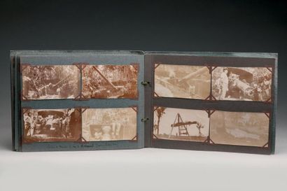 null 1898-1906. Superbe album photo avec fermoir métal. Contient 32 photos Barenne-Félix...